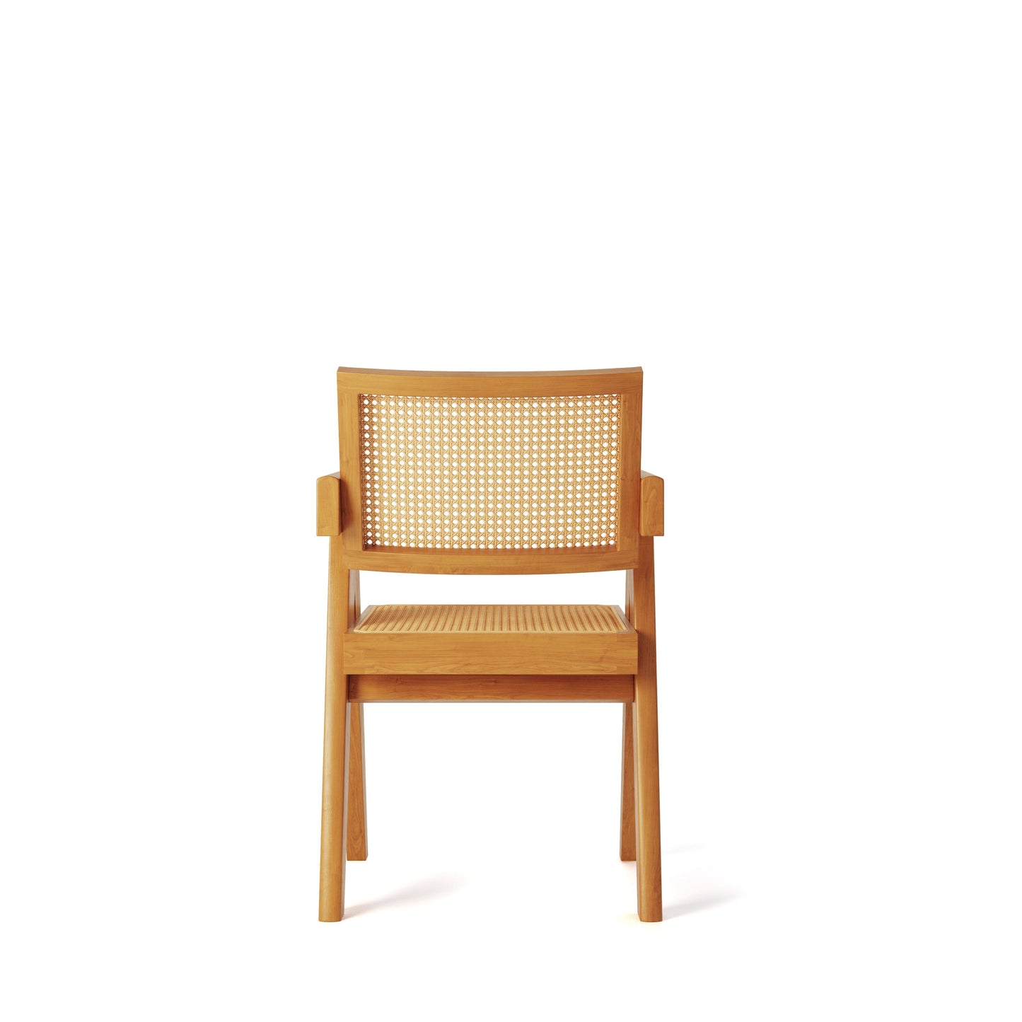 Pierre Jeanneret Dining Armchair/ Solid Original Cherry Wood