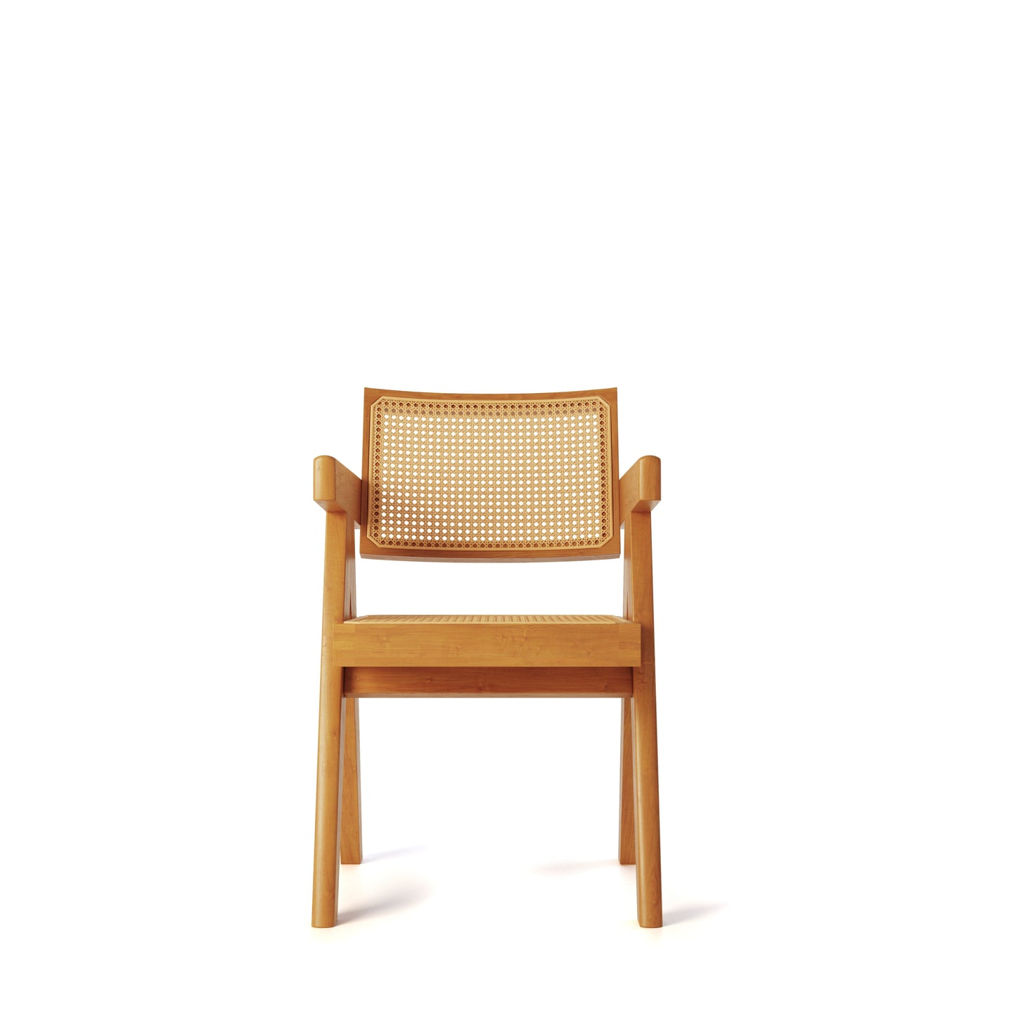 Pierre Jeanneret Dining Armchair/ Solid Original Cherry Wood